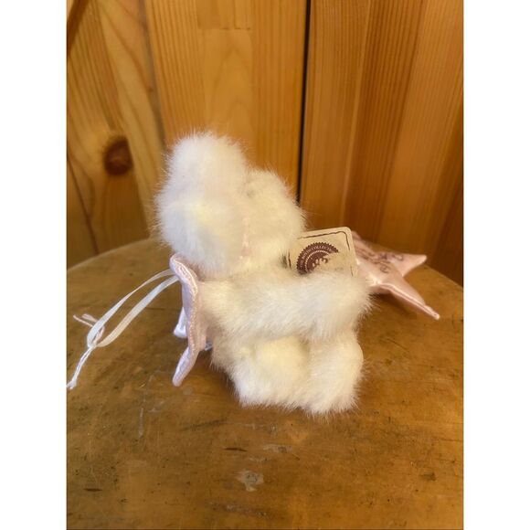 Boyds Bears AngelGirl Bear Blue Star Plush 5” Baby’s First Christmas Ornament (5 - Picture 4 of 8